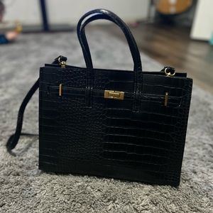 Mango croc embossed bag